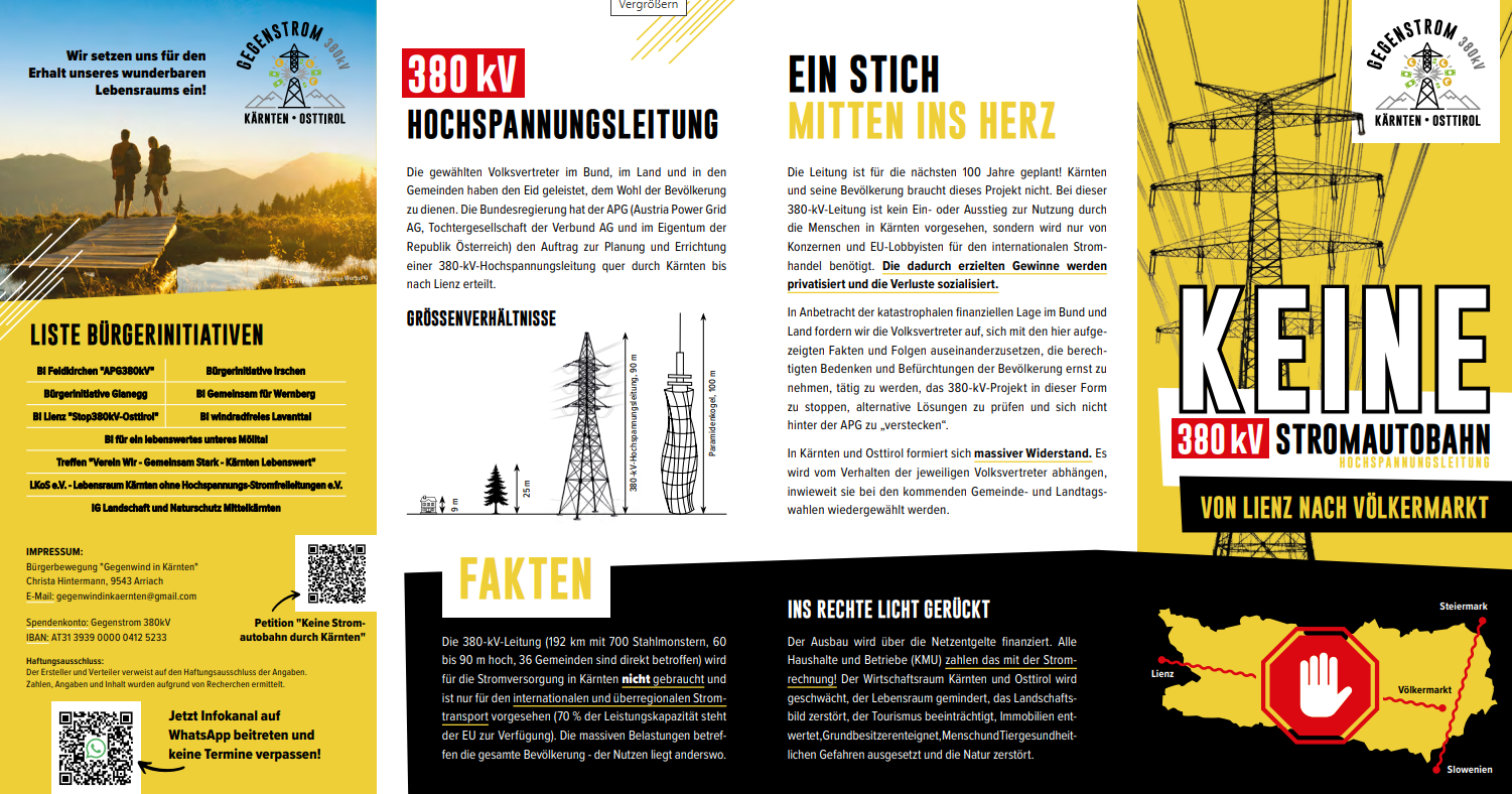 Informationsfolder — Vorderseite